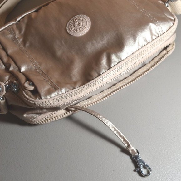 Kipling Benci Like New Metallic Gold Crossbody Bag - Picture 10 of 16